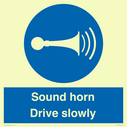 sound-horn-drive-slowly-warehousing-and-delivery-sign~